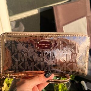 Michael Kors metallic Rose Gold, Wallet